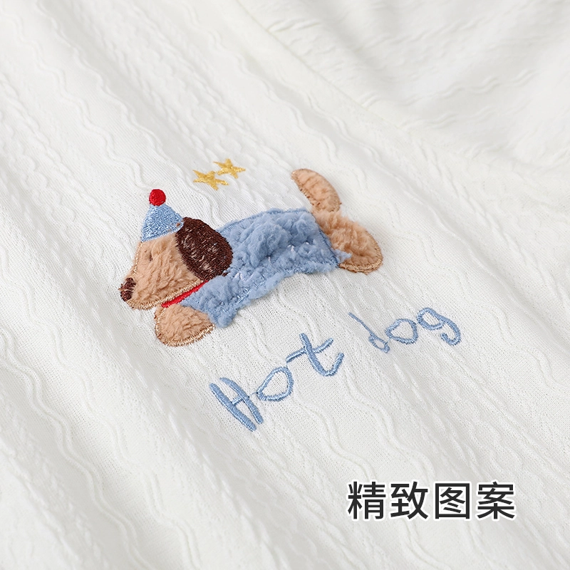 俞兆林 时尚性感带胸垫慵懒休闲无袖三分裤睡衣套装 女款 白色