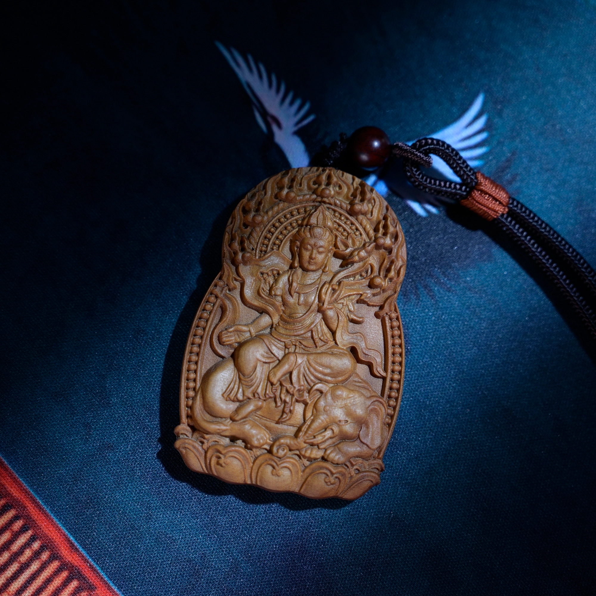絮物 新中式国潮木雕精工十二生肖 招财纳福转运牌挂件 好运 送礼盒装 老山檀 吊坠 男女同款情侣款