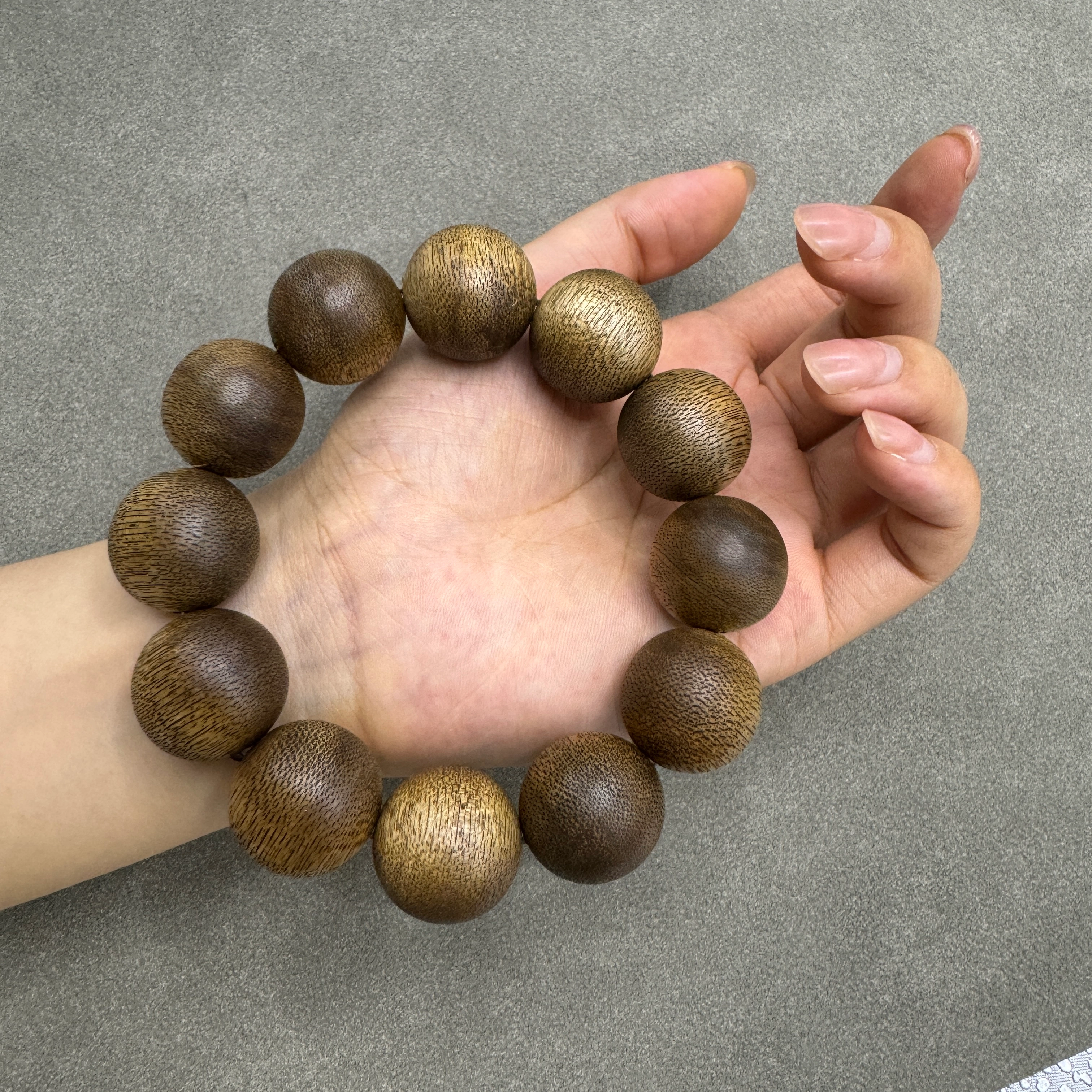 卓禹 进阶级印尼黄熟香 天然野料 伊利安岛加雅布拉产区 栈香无优化 花果香 经典沉香圆珠素圈文玩 名贵木作手串 男女同款情侣款