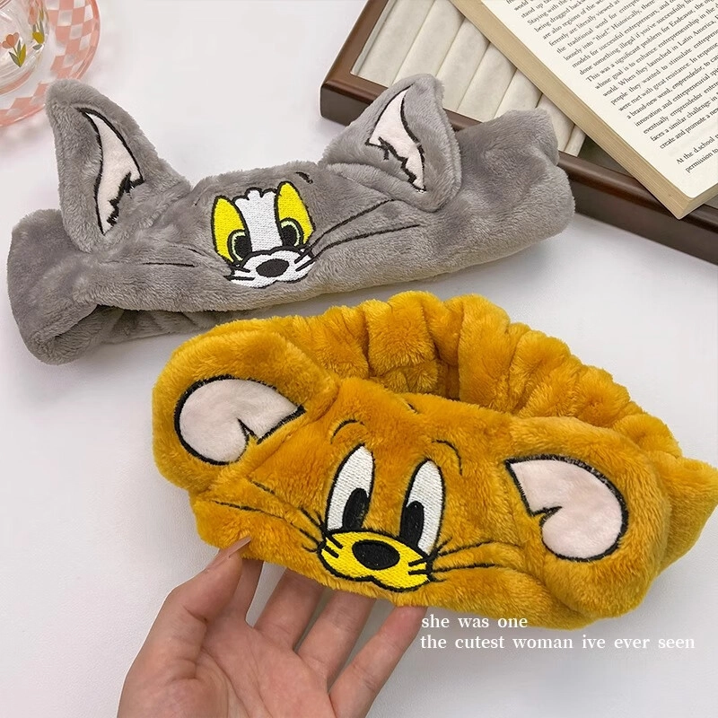 丹琴 可爱卡通搞怪猫咪运动洗脸洗漱化妆敷面膜专用 布艺 发带 男女同款情侣款