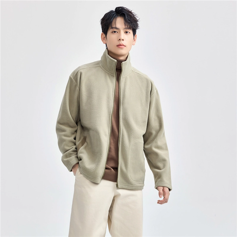 佐丹奴 立领纯色时尚舒适百搭长袖夹克外套 男款