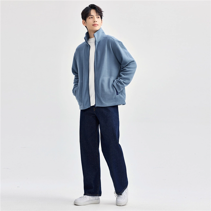佐丹奴 立领纯色时尚舒适百搭长袖夹克外套 男款