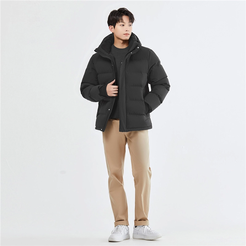 佐丹奴 鹅绒可卸帽三防梭织羽绒服 男款