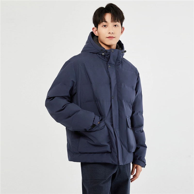 佐丹奴 工装大口袋连帽梭织棉衣外套棉服 男款