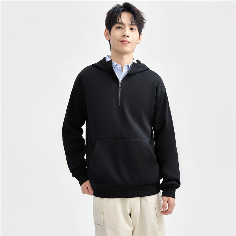 佐丹奴 连帽纯色时尚简约卫衣 男款