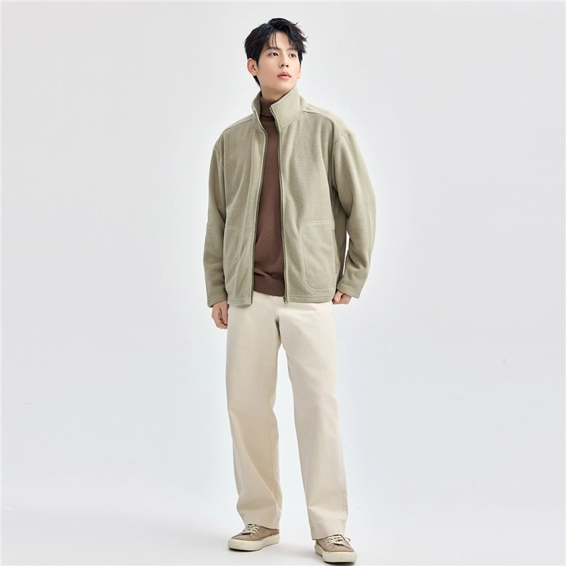 佐丹奴 立领纯色时尚舒适百搭长袖夹克外套 男款