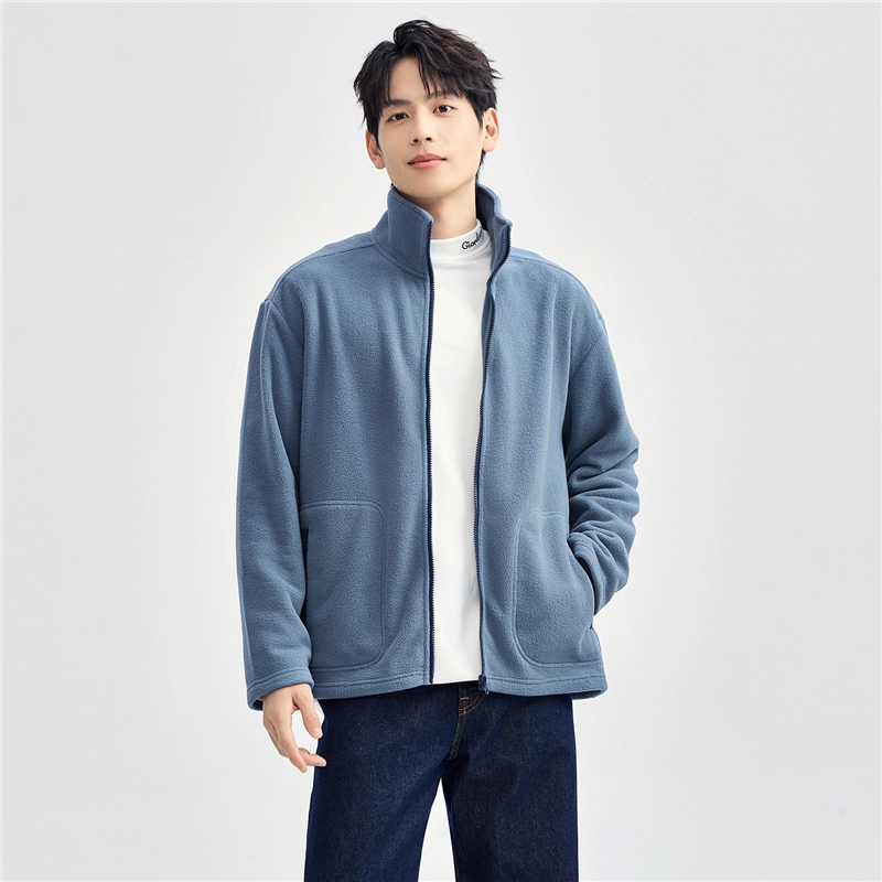 佐丹奴 立领纯色时尚舒适百搭长袖夹克外套 男款