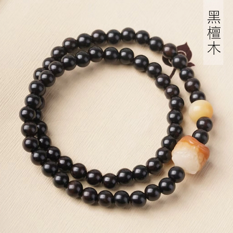 周帝王 醒狮多圈 黑檀 手串 男女同款情侣款