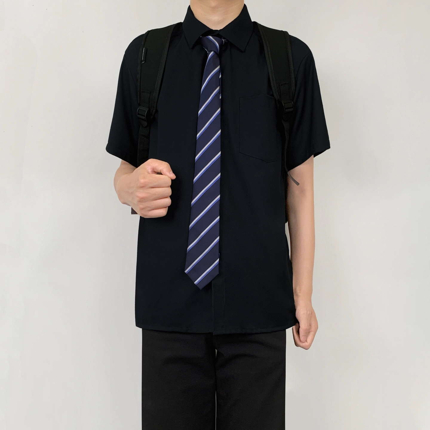 木村叔 简约百搭宽松短袖衬衫 男款
