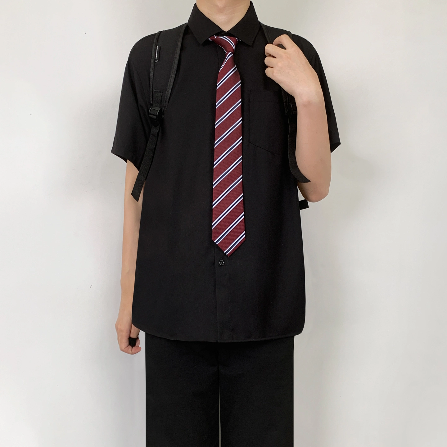 木村叔 简约百搭宽松短袖衬衫 男款