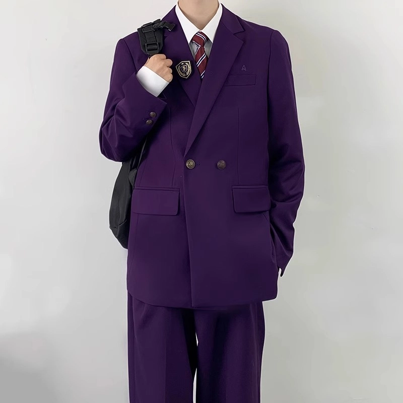 木村叔 单排扣开叉西装西裤制服 男女同款