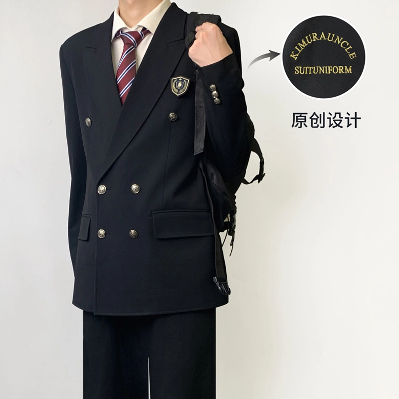 木村叔 青少年学院风舒适亲肤休闲西装 男款