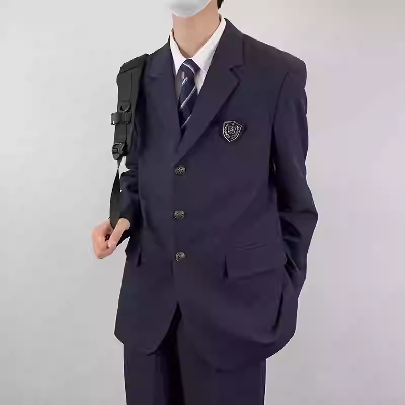 木村叔 中款纯色单排扣制服 男款