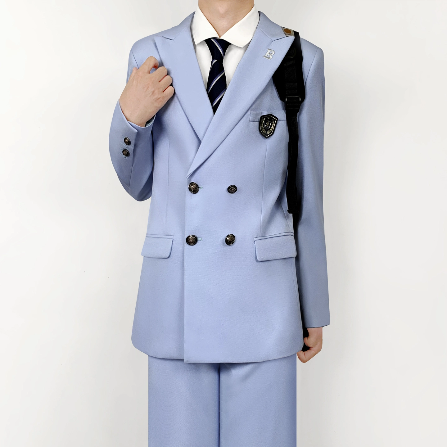 木村叔 学院风双排扣校供感制服西装 男女同款