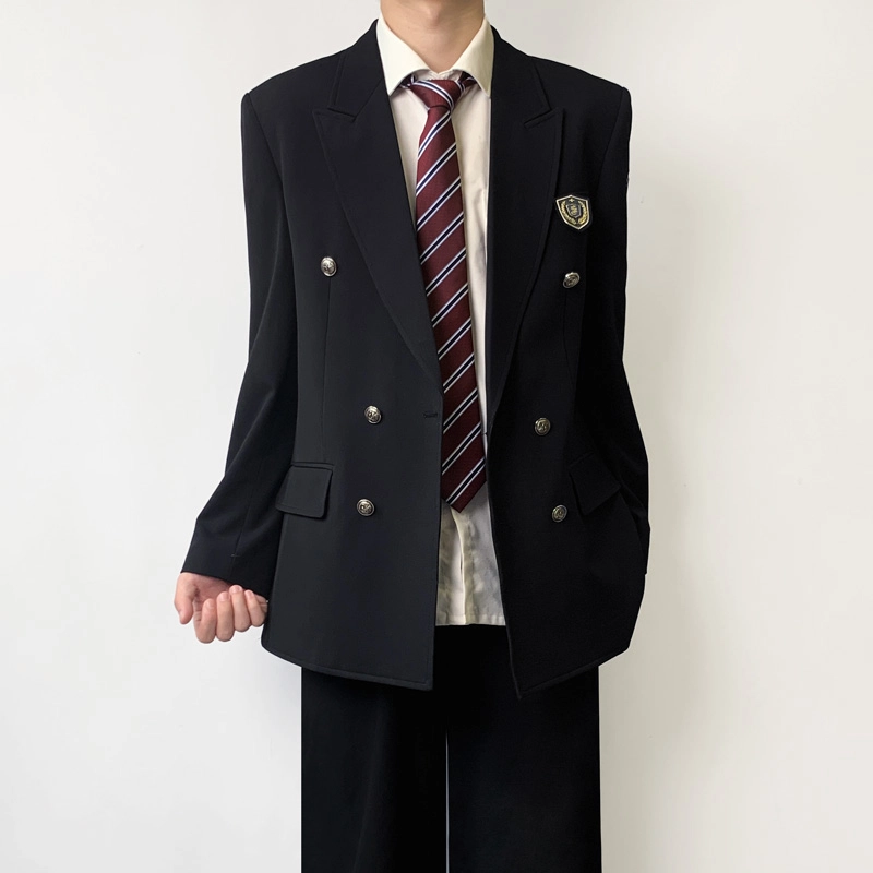 木村叔 青少年学院风舒适亲肤休闲西装 男款