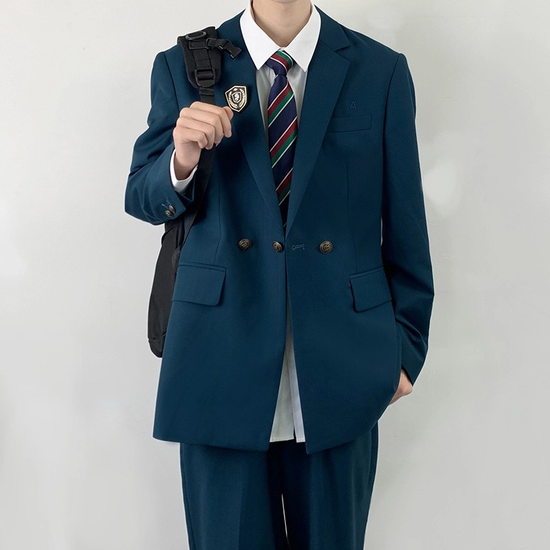 木村叔 单排扣开叉西装西裤制服 男女同款