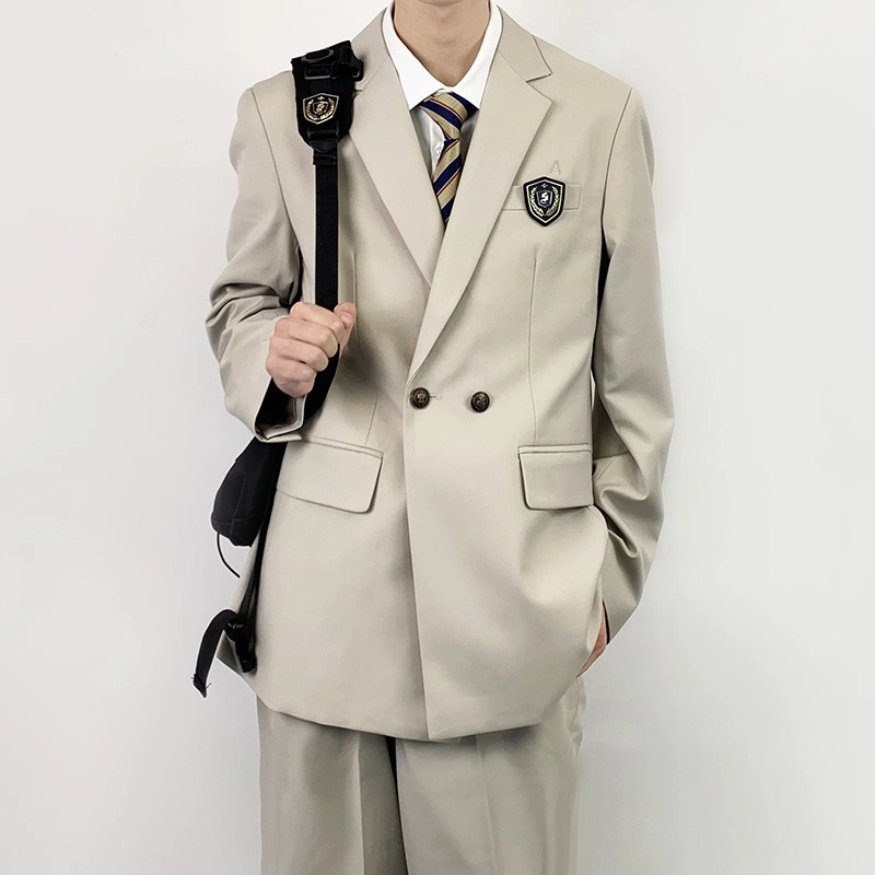 木村叔 单排扣开叉西装西裤制服 男女同款