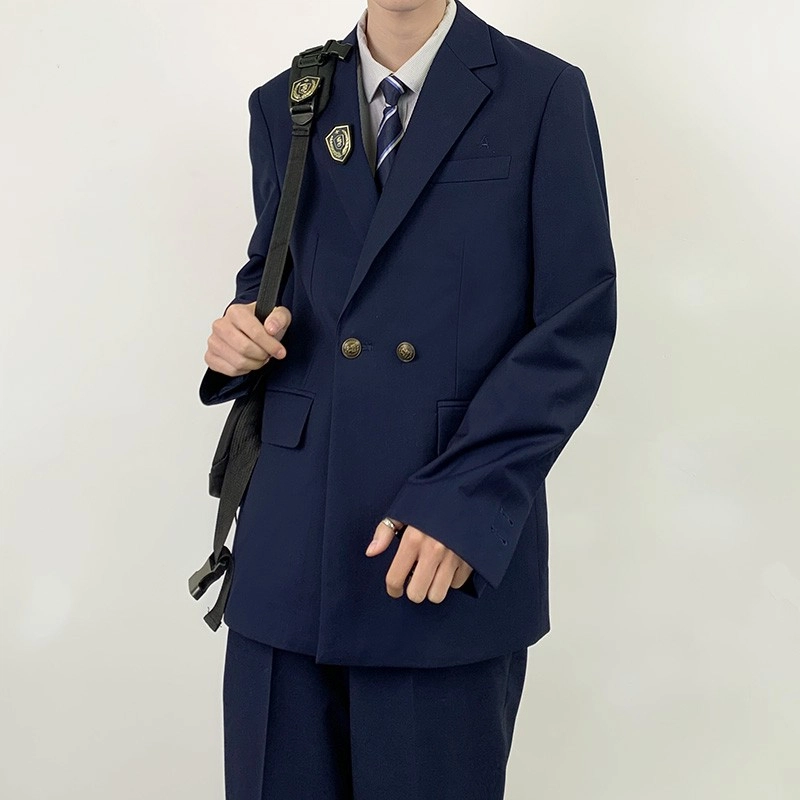 木村叔 单排扣开叉西装西裤制服 男女同款