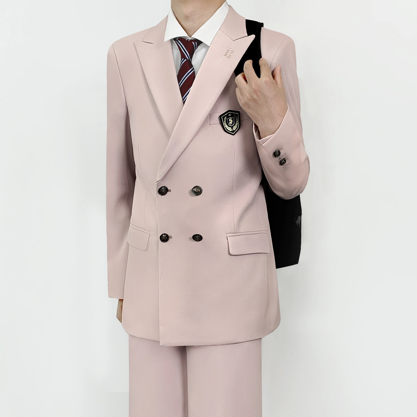 木村叔 学院风双排扣校供感制服西装 男女同款