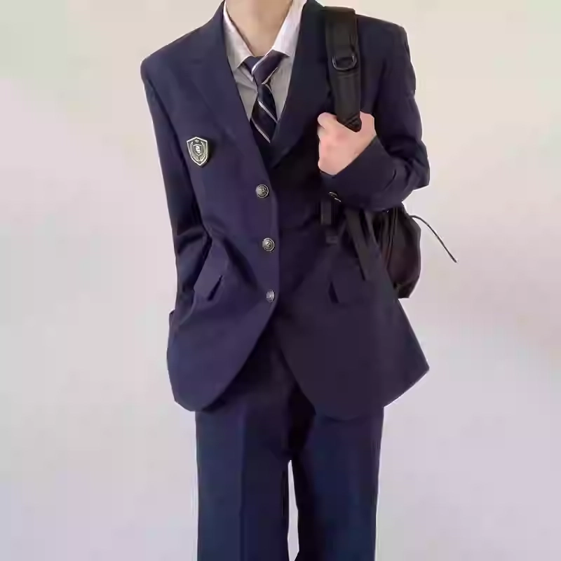 木村叔 中款纯色单排扣制服 男款