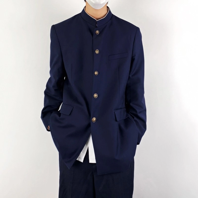 木村叔 日系诘襟学兰服中山装立领西装男复古新中式西服制服 男款