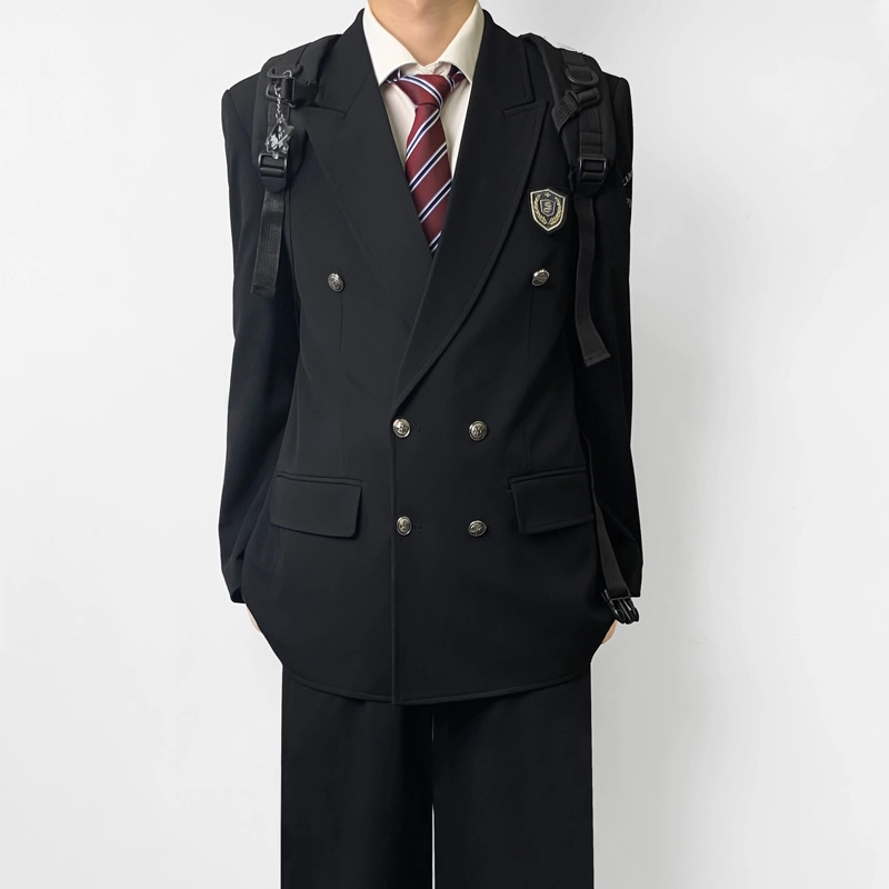 木村叔 青少年学院风舒适亲肤休闲西装 男款