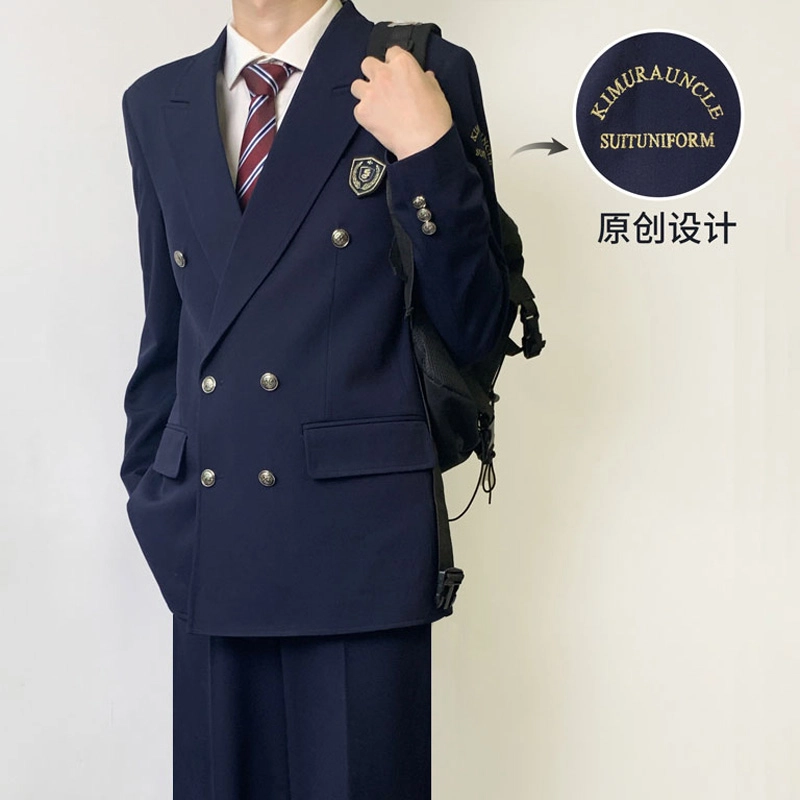 木村叔 青少年学院风舒适亲肤休闲西装 男款