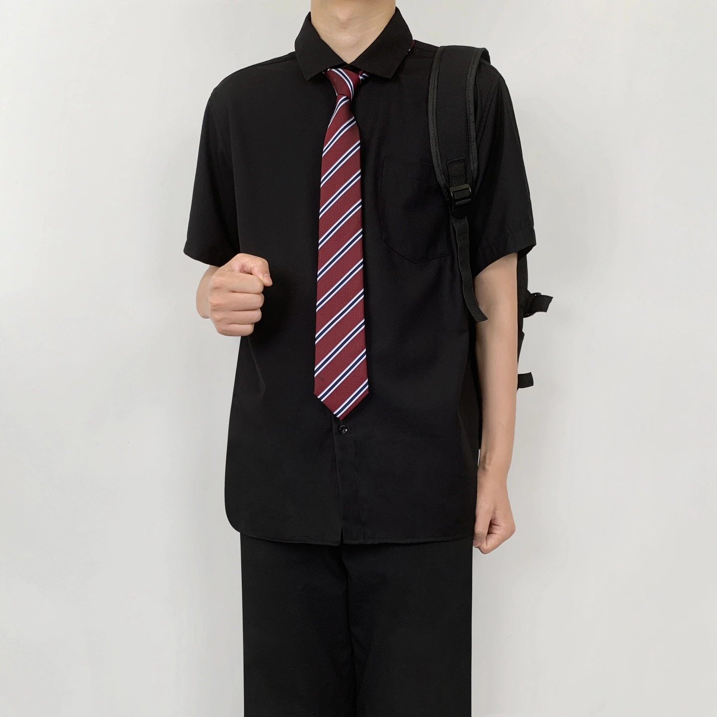 木村叔 简约百搭宽松短袖衬衫 男款