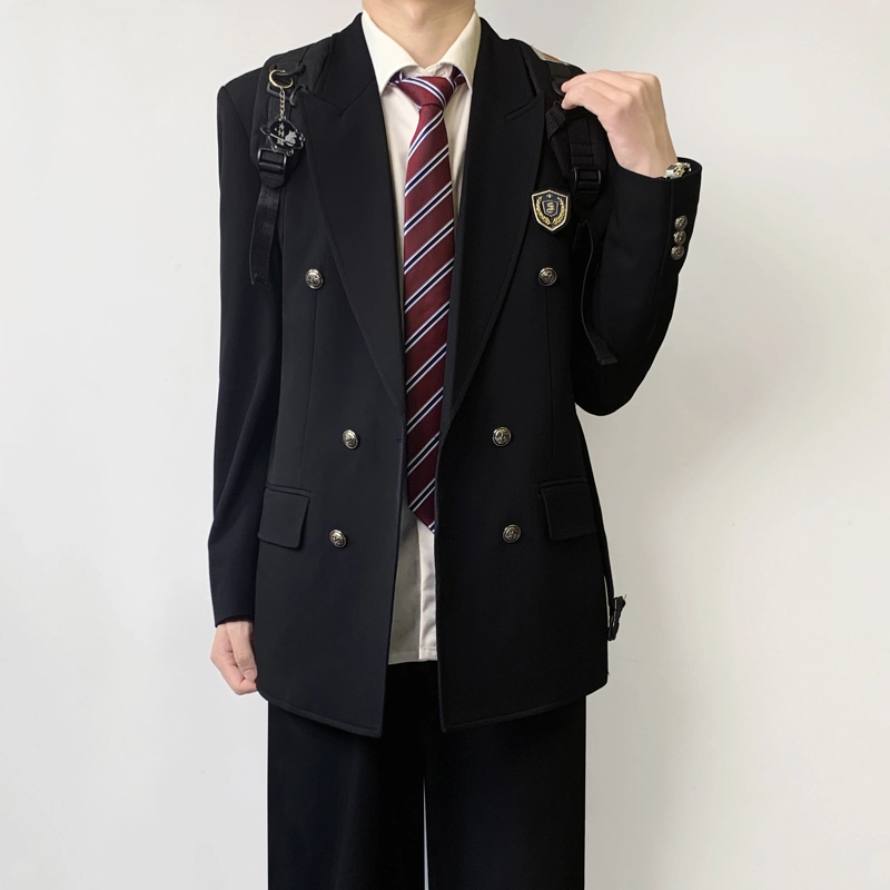 木村叔 青少年学院风舒适亲肤休闲西装 男款