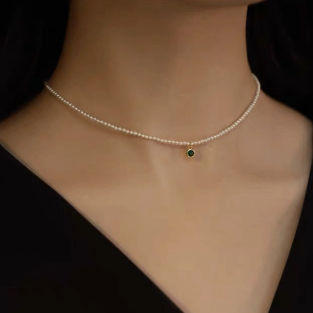 安道子 #好运  小众 时尚 气质 高级感 淡水珍珠 项链 女款