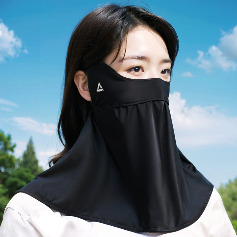 匹克 护颈冰丝凉感透气防紫外线护眼角挂耳款 围脖套户外骑行运动专用 锦纶 防晒面罩 女款