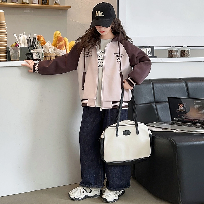 木木屋 舒适连帽亲肤拉链夹克外套 青少年