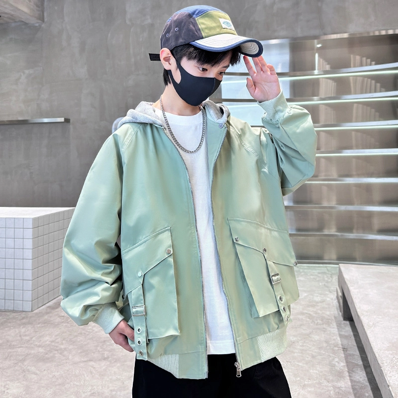 木木屋 舒适连帽拉链夹克外套 青少年