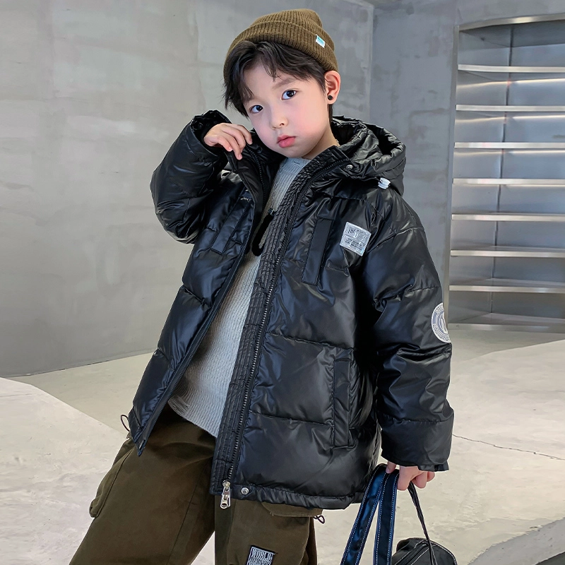 木木屋 连帽洋气简约纯色长袖羽绒服 青少年