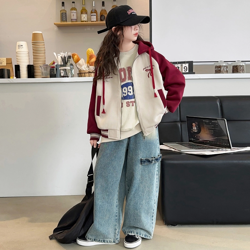 木木屋 舒适连帽亲肤拉链夹克外套 青少年