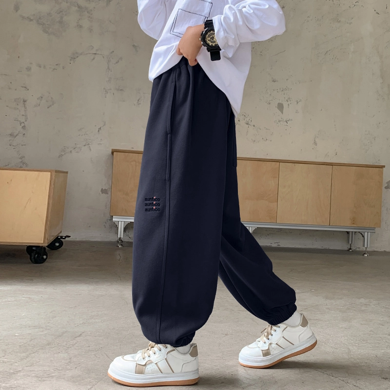 木木屋 舒适透气宽松百搭休闲裤 青少年