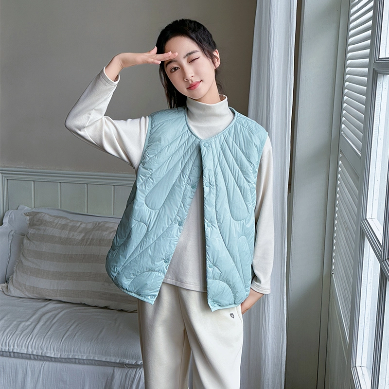 木木屋羽绒服 圆领舒适洋气无袖 青少年