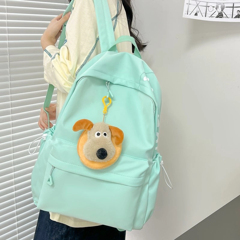 單倉 高颜值可爱搞怪软萌减龄学生休闲逛街通勤 尼龙布 书包背包双肩包 女款 黄色