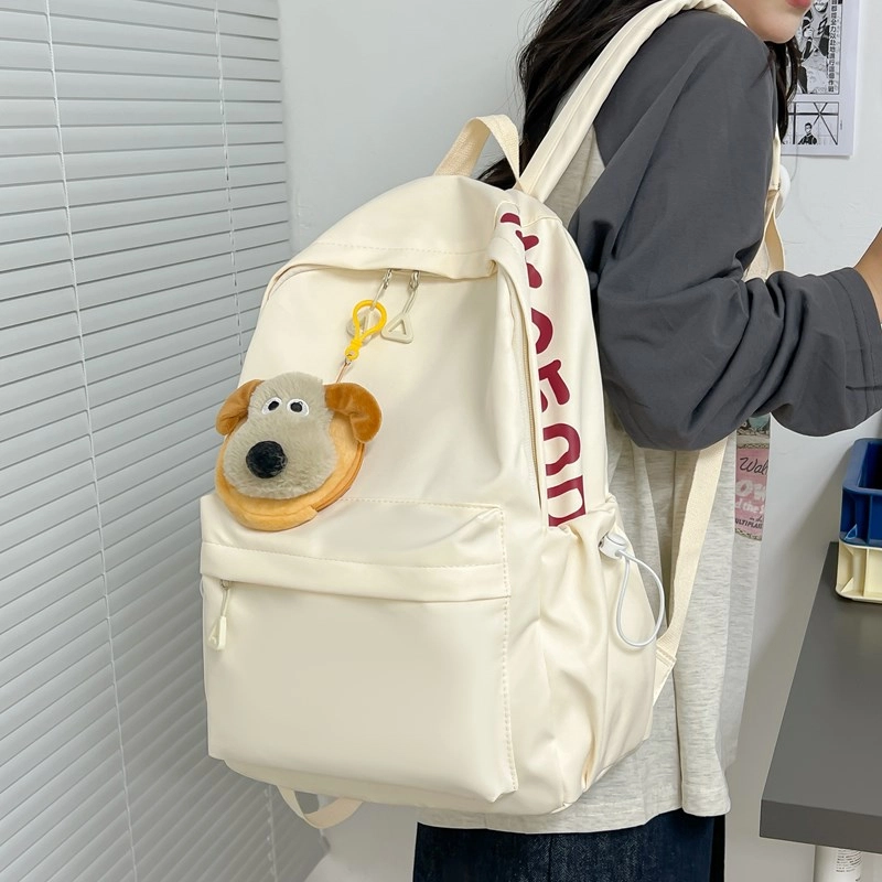 單倉 高颜值可爱搞怪软萌减龄学生休闲逛街通勤 尼龙布 书包背包双肩包 女款 黄色