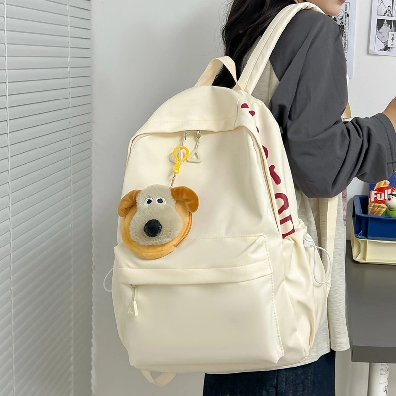 單倉 高颜值可爱搞怪软萌减龄学生休闲逛街通勤 尼龙布 书包背包双肩包 女款 黄色