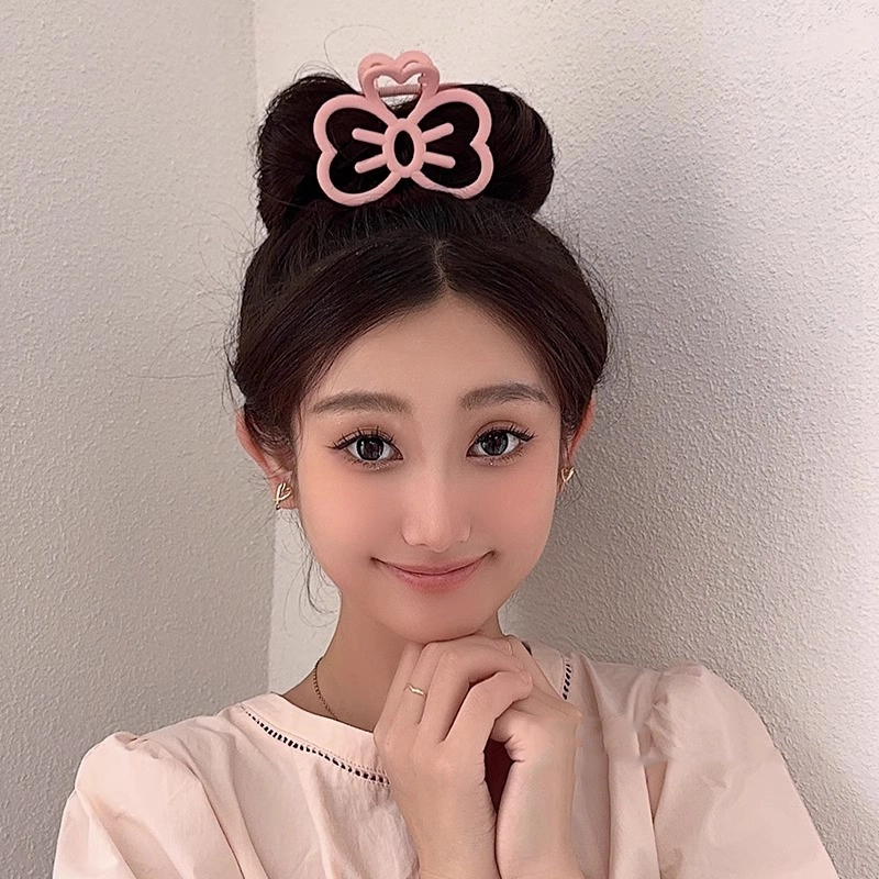 水中玉 甜美可爱镂空蝴蝶结发卡在逃公主抓夹高级感夹子鲨鱼夹 发夹 女款