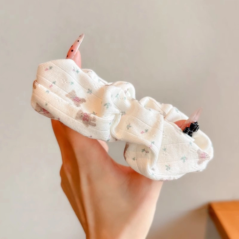 水中玉 可爱白色大肠发圈高弹力扎头皮筋甜美少女不勒头发绳头饰 布艺 头绳 女款