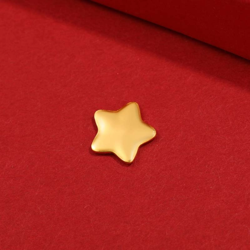 中国珠宝 黄金五角星 储值存钱攒金收藏 保值金豆金珠金条 攒钱国风新中式设计感创意 足金 投资类 摆件 男女同款情侣款