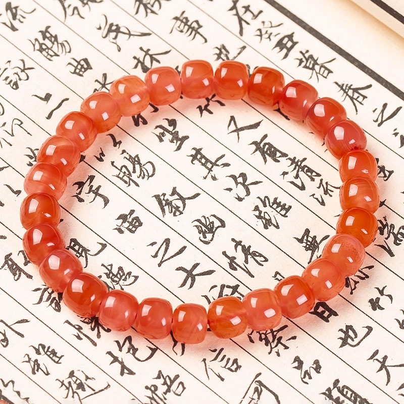 执福 保山杨柳料百搭 南红 手串 男女同款情侣款