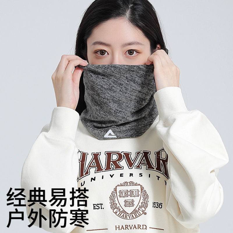 匹克 护脸保暖护颈防寒巾脖套防风冬加绒挂耳防风防尘 聚酯纤维 绒线帽 男女同款情侣款