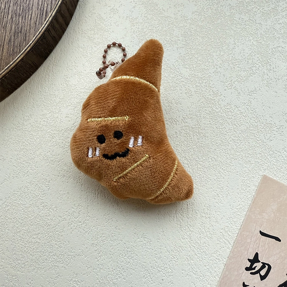 栖花漫语 卡通食物公仔少女百搭钥匙扣背包挂坠装饰小玩偶 毛绒 挂件 男女同款情侣款