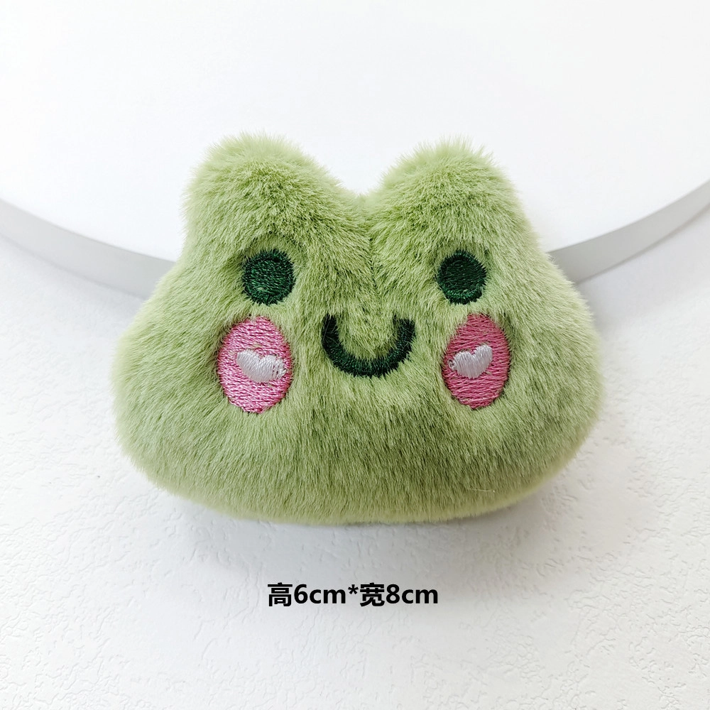 栖花漫语 卡通公仔胸针小兔小猫小熊青蛙手腕带配件玩偶包包钥匙扣 毛绒 挂件 男女同款情侣款