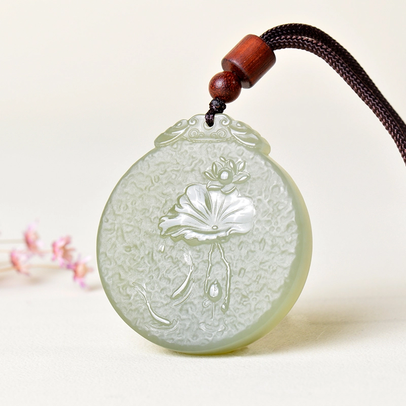 凤飞凰 新中式双面雕刻百搭小众设计十二生肖平安#好运玉饰 和田玉项链 白玉/青白玉 男女同款情侣款