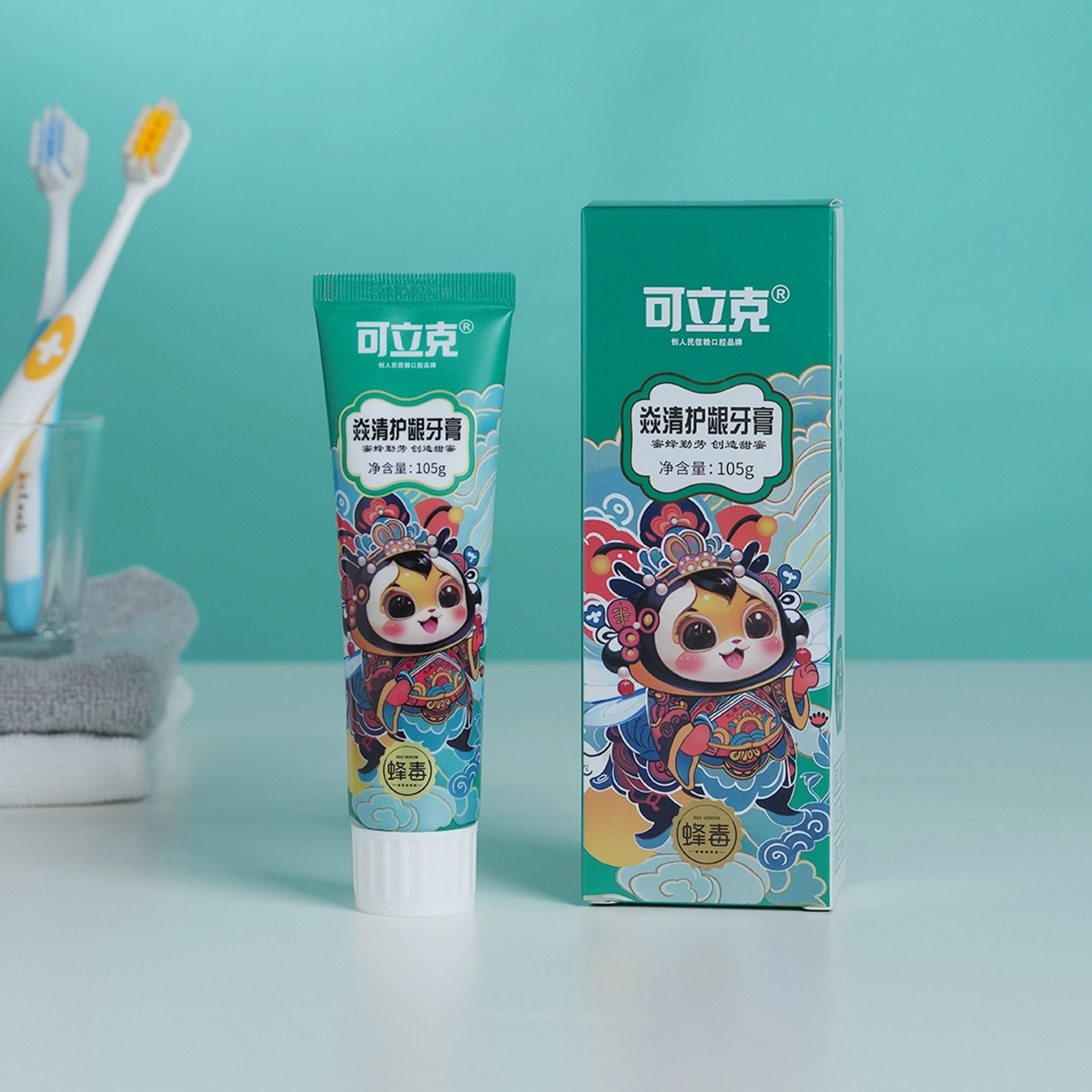 可立克 国潮焱清护龈蜂毒牙膏