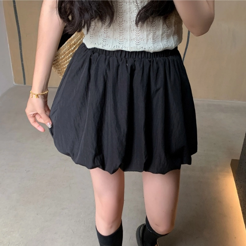 兰缪 高腰百搭甜美舒适休闲短裙 女款